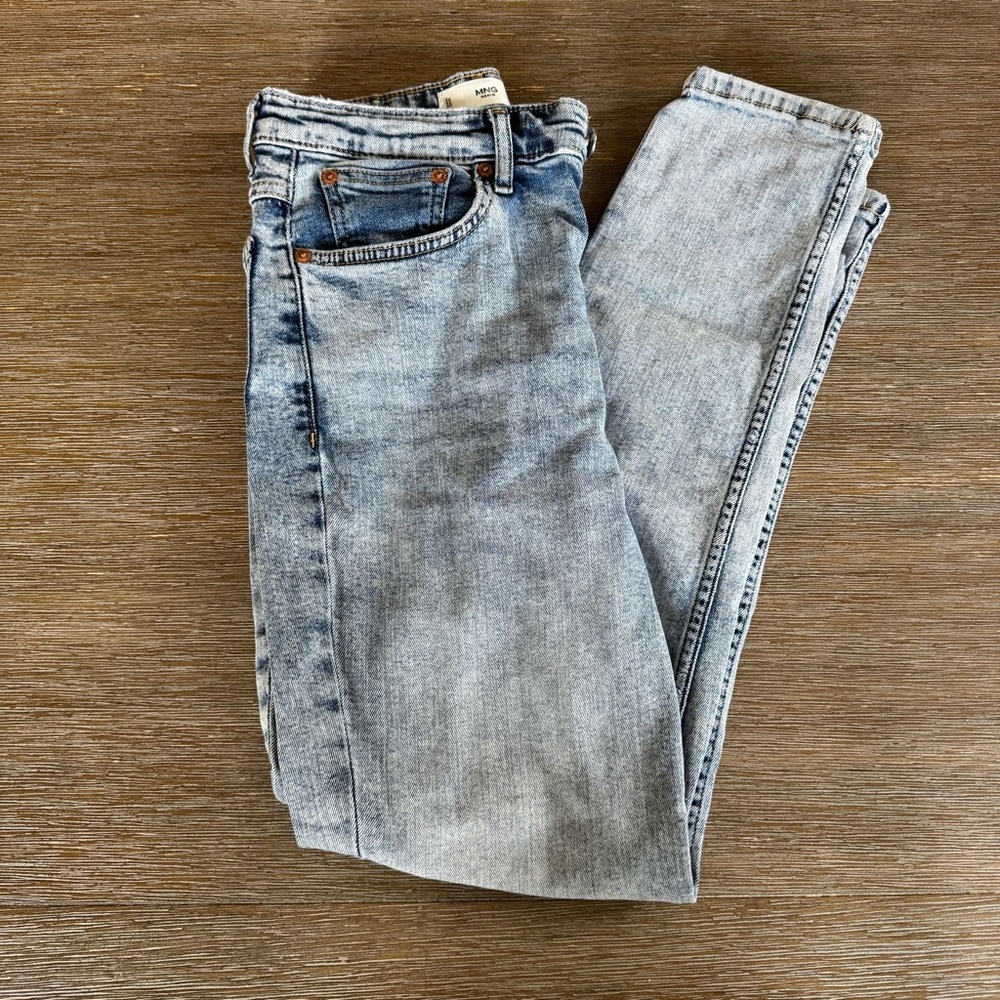 Mango Mom Jeans Light Wash Size 4